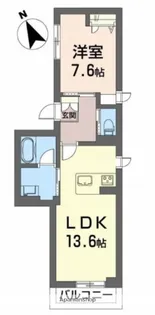 KALMARK海老塚【1階】の間取り