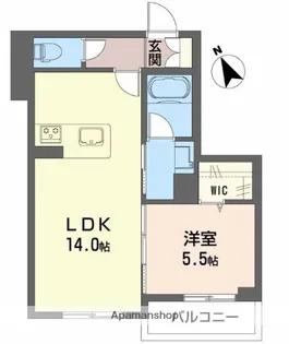 KALMARK海老塚【1階】の間取り