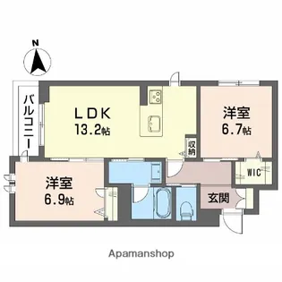 イルストーン古川【3階】の間取り