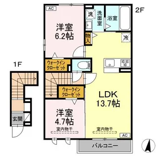 プレジール【2階】の間取り