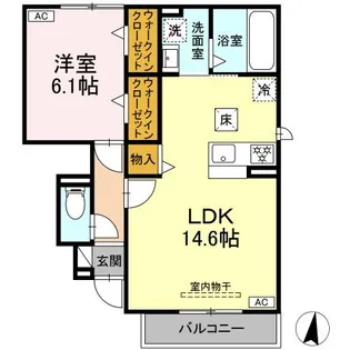 ラフィーネ【1階】の間取り