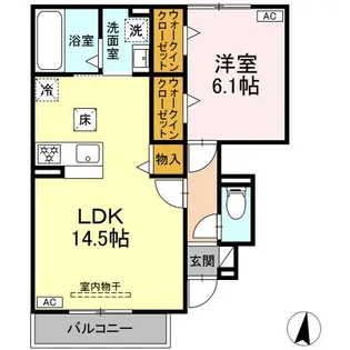 ラフィーネ【1階】の間取り