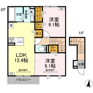 ラフィーネ【2階】の間取り