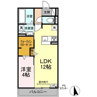 CREST RIDGE【2階】の間取り