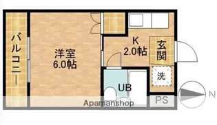 カクサンコーポ【3階】の間取り