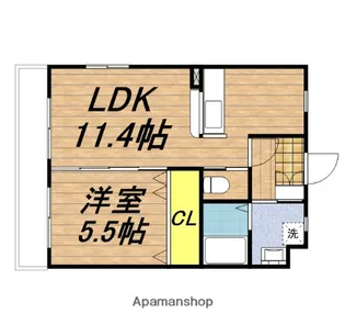 シュッド・エコール【1階】の間取り