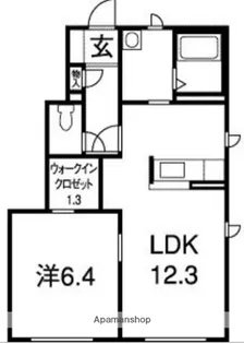 シャトレー・ブランシェ【1階】の間取り