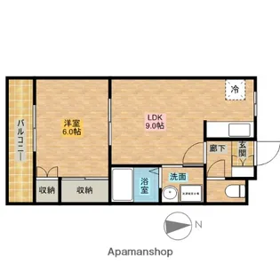 プリベール【2階】の間取り