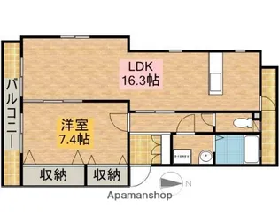 ブルーメ佐鳴台【102号室】の間取り