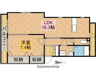 ブルーメ佐鳴台【102号室】の間取り