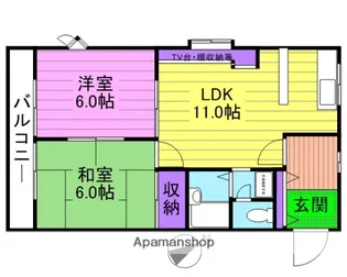 Sパビリオン佐鳴台【203号室】の間取り