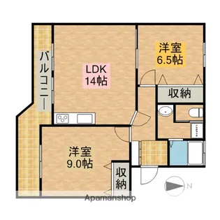 佐鳴台サニーハイツ【102号室】の間取り