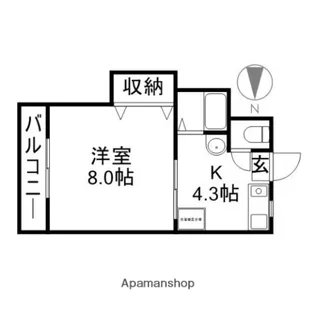 メゾン・ド・ボネール【106号室】の間取り
