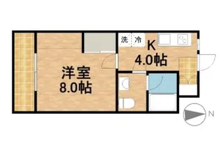ドミール江西【1階】の間取り