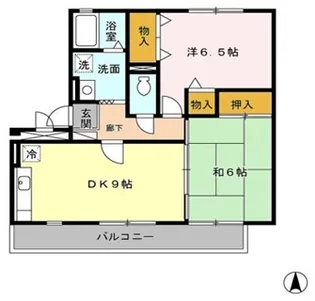 アネーロST【301号室】の間取り