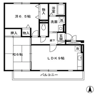 アネーロST【302号室】の間取り