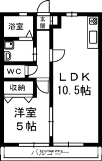 メゾンさくら B【202号室】の間取り