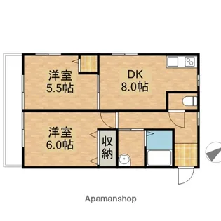 メゾンさくら B【101号室】の間取り
