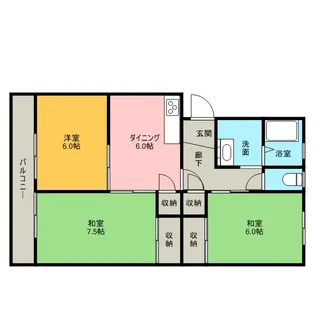 メゾンベルウェル【305号室】の間取り