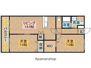 キャメロット【1階】の間取り