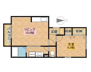 ヴィラ・ラフィーネ【3階】の間取り