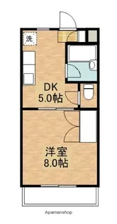 メルベーユⅠ【302号室】の間取り