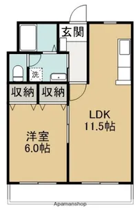 ラフォーレ中里【2階】の間取り