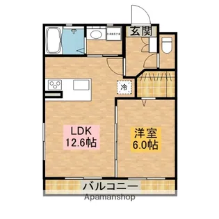 ディアコート橋羽【402号室】の間取り