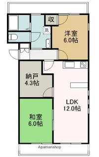 323 BLD【3階】の間取り