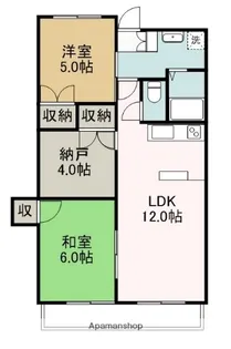 323 BLD【4階】の間取り