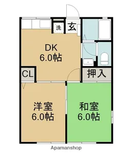 レトア【102号室】の間取り