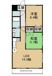 カルムシャンブル【2階】の間取り