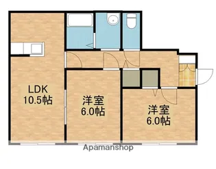 ブライトコートB【1階】の間取り