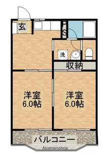マンションヤマダA【3階】の間取り