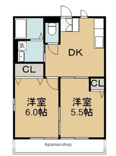 レオハイム【A102号室】の間取り
