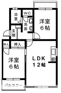 ラフィーネ・K【2階】の間取り