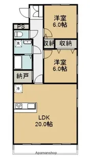 メゾンヤマカA【201号室】の間取り