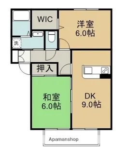 シャルムコートⅢ【102号室】の間取り