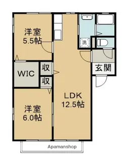 エヴァーグリーン【201号室】の間取り