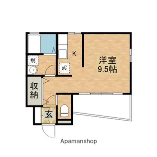 ローズコートJ【1階】の間取り