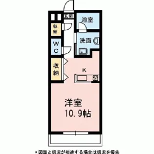 ドリームピア大蒲【1階】の間取り