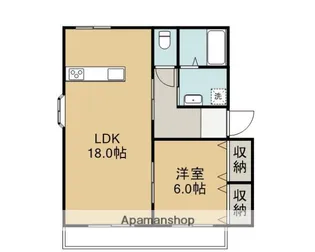 カトレア【1階】の間取り