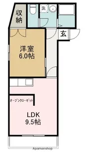 コーポ内山【1階】の間取り