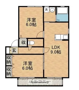 ベルフィオーレⅢ D【1階】の間取り