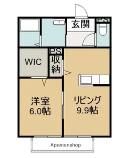 クレアール【1階】の間取り