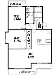マンションアカンサスⅠ【2階】の間取り