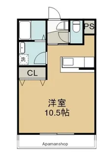 グランストーク篠ヶ瀬【402号室】の間取り