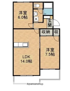 ローザンヌⅡ【2階】の間取り