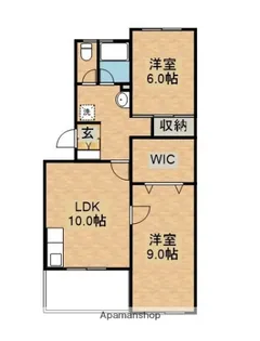 コーポラスいいだ【2階】の間取り