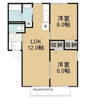 メゾン・ライフ【1階】の間取り